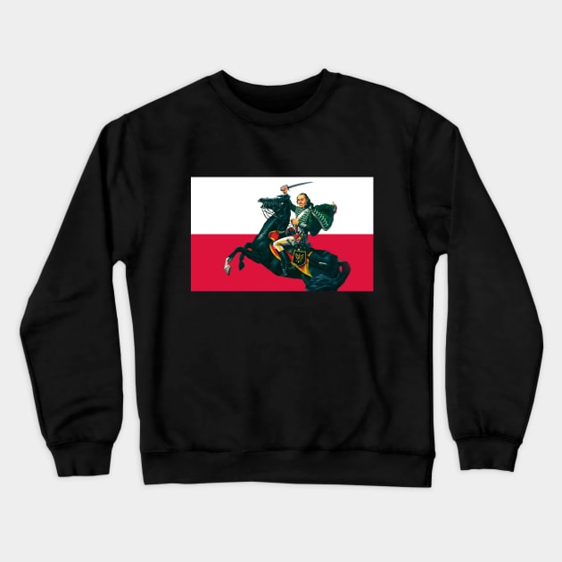 Casimir Pulaski Crewneck Sweatshirt by RoyalCougar